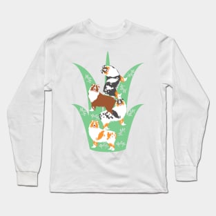 Australian Shepherd on the Lawn Long Sleeve T-Shirt